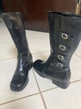Lucky brand Girls kneehigh black boots size 1
