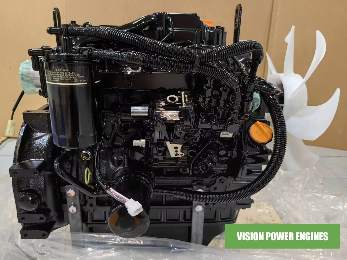 NEW YANMAR ENGINE 4TNV88-BD 35KW 47HP 3000RPM MECHANICAL
