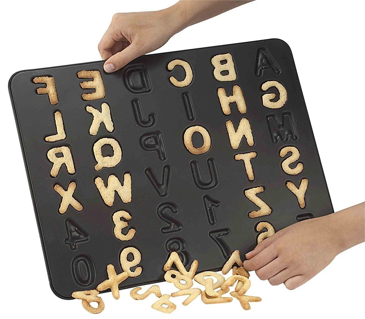 Set 72 Stampi Per Biscotti Lettere Alfabeto – Stampini In Plastica Per Pasta Di Zucchero, Fai Da Te Decorazioni Torte