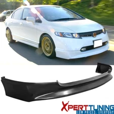 Fits 2006 2007 2008 Honda Civic 4Dr PU Mugen Style Front Bumper Lip Spoiler