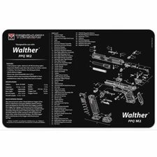 TekMat Gun Cleaning Mat For Walther PPQ MOD2 - 11"x17", Black
