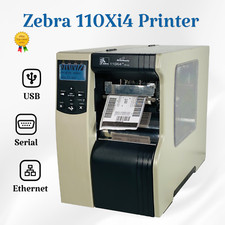 Zebra 110Xi4 Thermal Transfer Industrial Label Printer 300 DPI High Performance