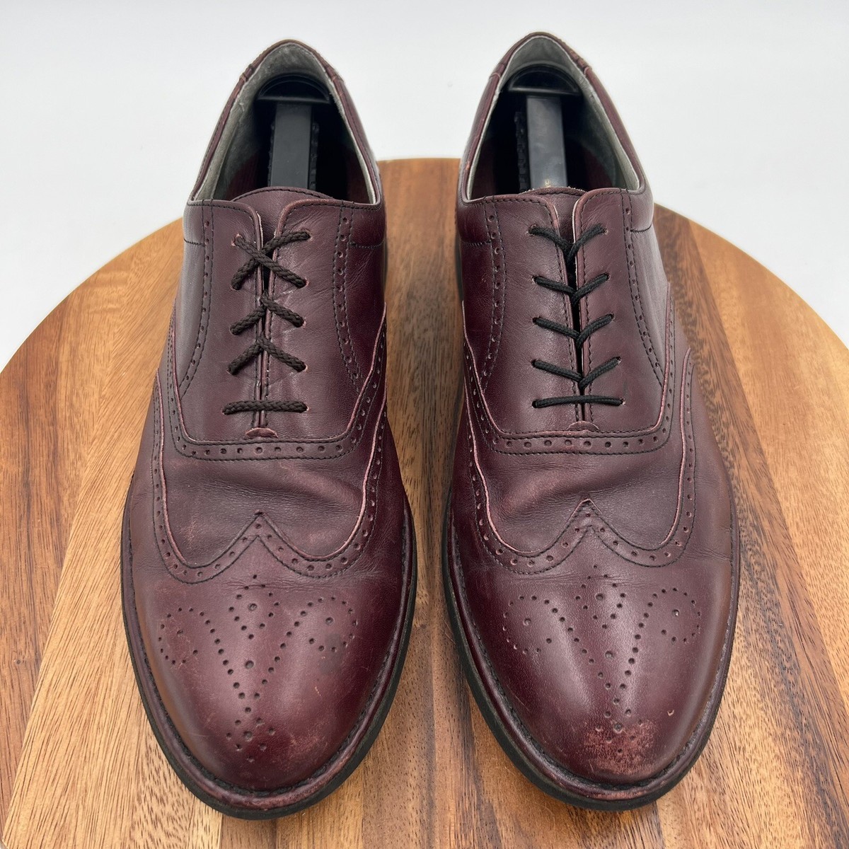 Rockport Comfort DMX Mens Burgundy Leather Wingtip Dress Oxford Shoes(105) Men main image 4
