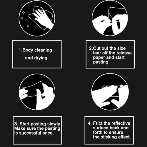 Red High Intensity Reflective Tape Vinyl Self-Adhesive Reflective Sticker - Picture 5 of 5