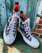 CONVERSE Men's US7 Chuck Taylor Not A Chuck High-Top Sneakers, NEW - b&w