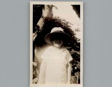 Antique 1940's Girl In Sun Hat - Black & White Photography Photos P4