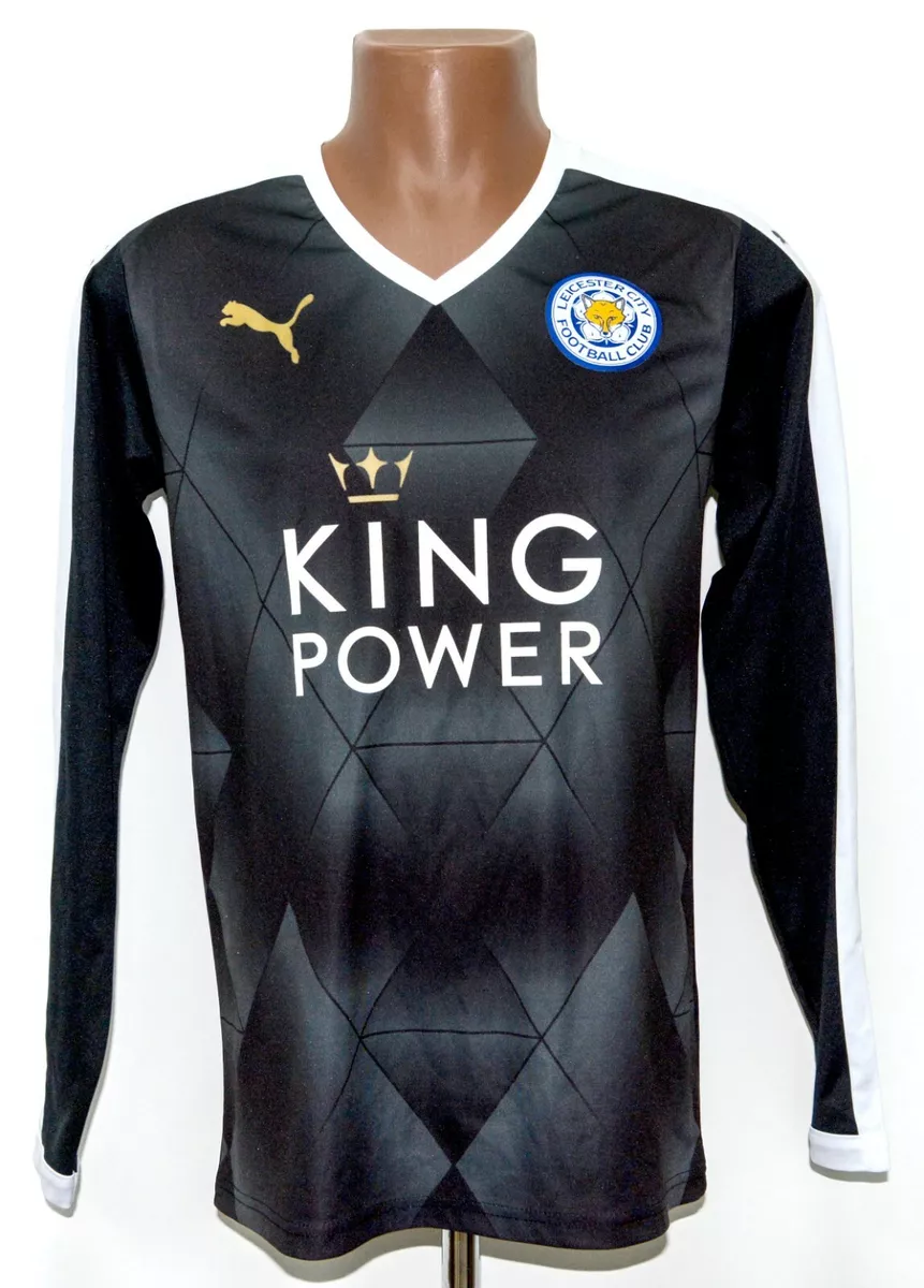 LEICESTER CITY ENGLAND 2015 2016 AWAY FOOTBALL SHIRT JERSEY PUMA LONG SLEEVE