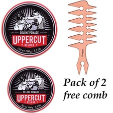 uppercut deluxe pomade Pack of 2   free styling comb