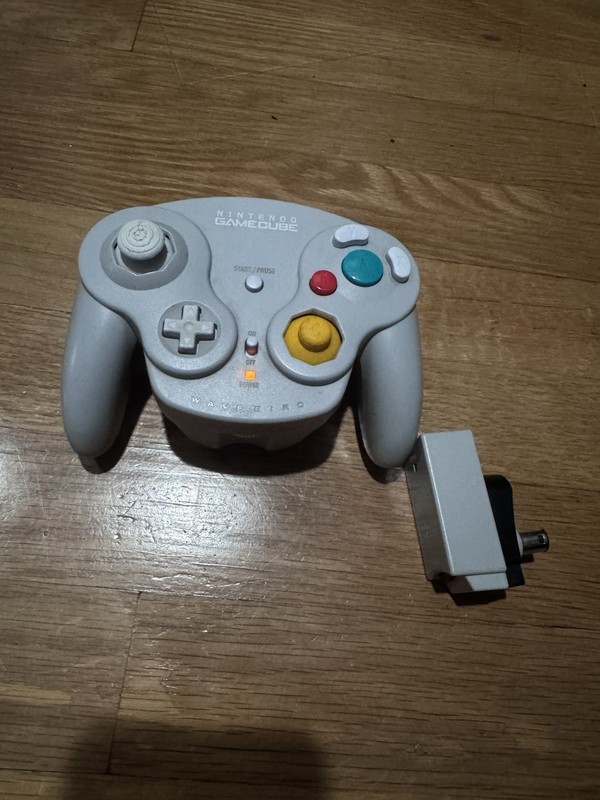 Nintendo GameCube Wavebird Wireless Grey Controller w/ Receiver OEM Tested