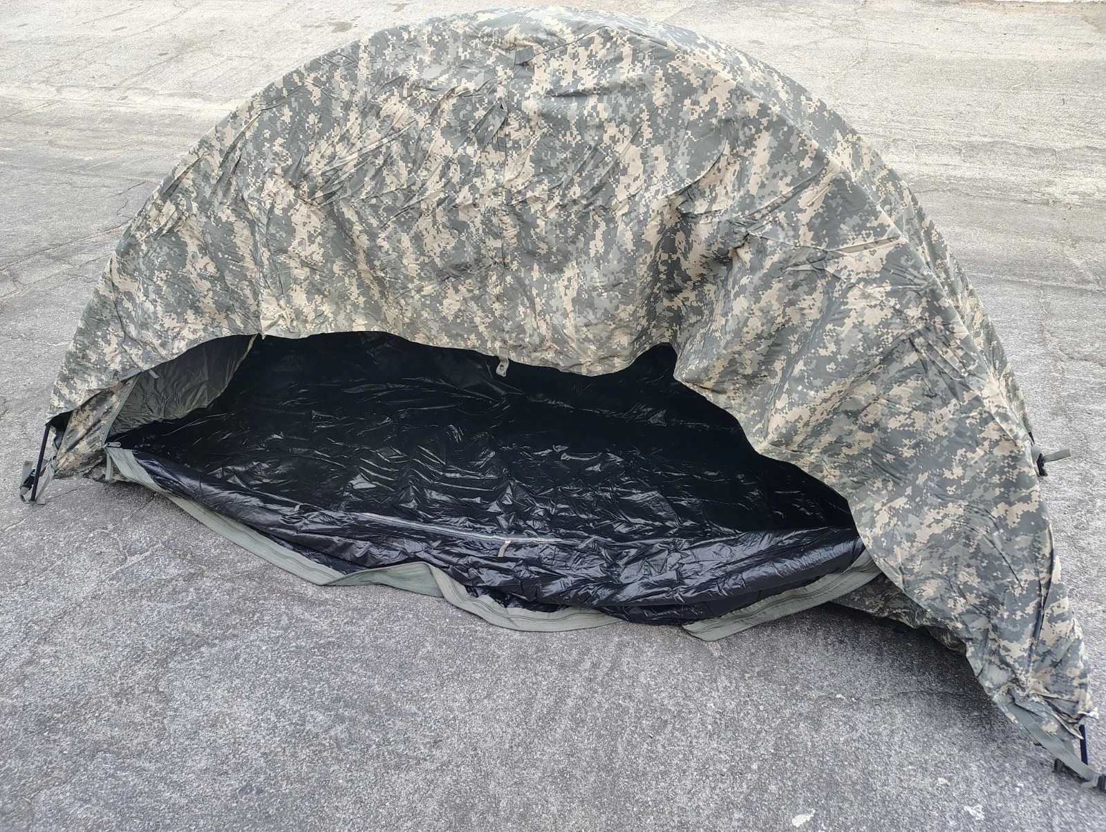 Improved Combat Shelter ACU Digital Camo Complete Kit Tent w/Poles Military Used