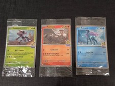 Pokemon Lot of 3, Phantasmal Flame Asia Promo Reshiram, Suicune, Genesect Sealed