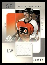 2000 SP GAME USED JOHN LECLAIR JL TOOLS OF THE GAME JERSEY PHILADELPHIA FLYERS