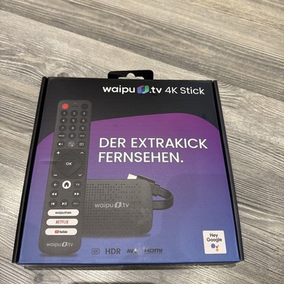 Waipu waipu.tv 4K Stick inkl. Fernbedienung + 3 Monate Perfect Plus Abo | OVP