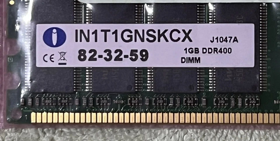 Integral IN1T1GNSKCX 1GB DDR400 DIMM  Ref00335 - Image 2 of 3