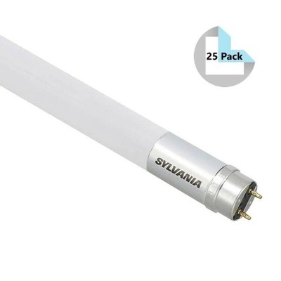 Sylvania 40968 (25 pack) ECO LED T8 Ballast Compatible LED Tubes - 5000K, 16W, 4
