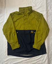 Vintage Nike Anorak Windbreaker Jacket Men  s L Green Navy Colorblock Pullover