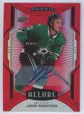 2020-21 Upper Deck Allure Red Rainbow Autographs Jason Robertson Rookie Auto