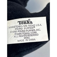 Vtg 1986 Tonka 2019 Hasbro Mini Pound Puppies Plush White Grey Black Lot of 3