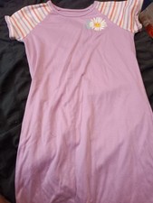 Girls Pink Nightgown with Daisy Design size xl 6-6x