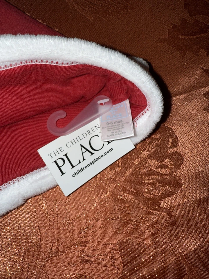 Sombrero de Papá Noel de Navidad The Children’s Place ¡0-6 meses! Nuevo  Foto 3 de 4