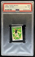 1993 Topps Micro Derek Jeter Rookie RC #98 Yankees PSA 4