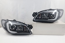 Faro proiettore Fit 2006-2007 Subaru Impreza WRX Outback nero LED DRL