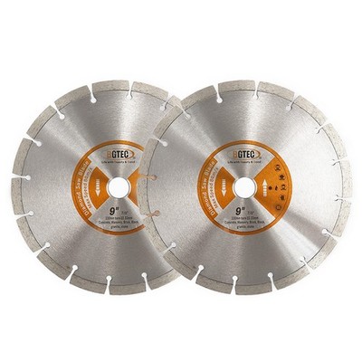 Diamond Blade Segment Cutting Disc for Concrete Marble Granite Cutter 2pcs 9''
