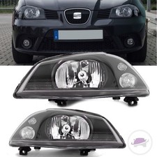 Seat Ibiza 6L1 Scheinwerfer Links Rechts Schwarz H4 02-08 + Cordoba 6L2 GARANTIE