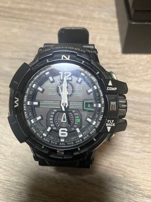 Casio G-Shock GW-A1100-1A3JF SKY COCKPIT GRAVITYMASTER Solar Watch Used Japan