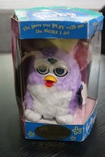 1999 Tiger Furby Special Limited Edition Lavender White 70-884 DOES NOT WORK