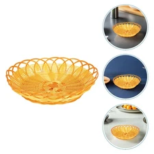 10 Pcs Imitation Rattan Basket Food Display Baskets Dining Table Storage