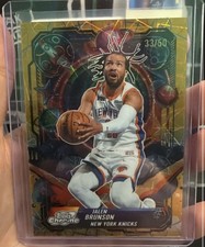 2025-26 Topps Chrome Cosmic Jalen Brunson Propulsion Gold #d 33/50 Knicks MINT🔥