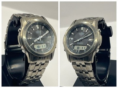 CASIO LCW-M100TSE-1AJF Titanium Solar Radio-Controlled Watch Dark Gray