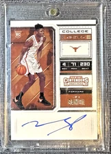 2018 Panini Contenders Draft Picks Mo Bamba College Ticket RC Auto Texas
