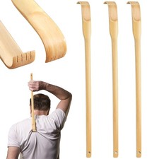 3 Pcs Bamboo Back Scratcher Natural Bamboo Back Scratchers 17 Inch Long Handle B