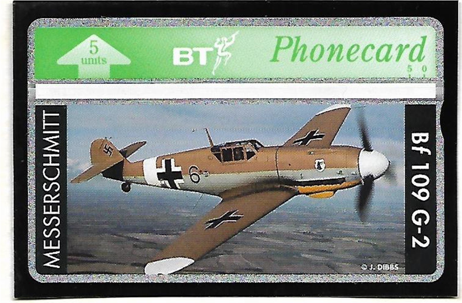 BTG256 MESSERSCHMITT CLASSIC FIGHTER AIRCRAFT MINT BT PHONECARD