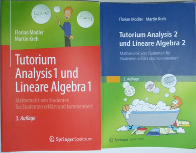 Tutorium Analysis und Lineale Algebra 1 + 2 -  2x Buch Mathematik für Studenten