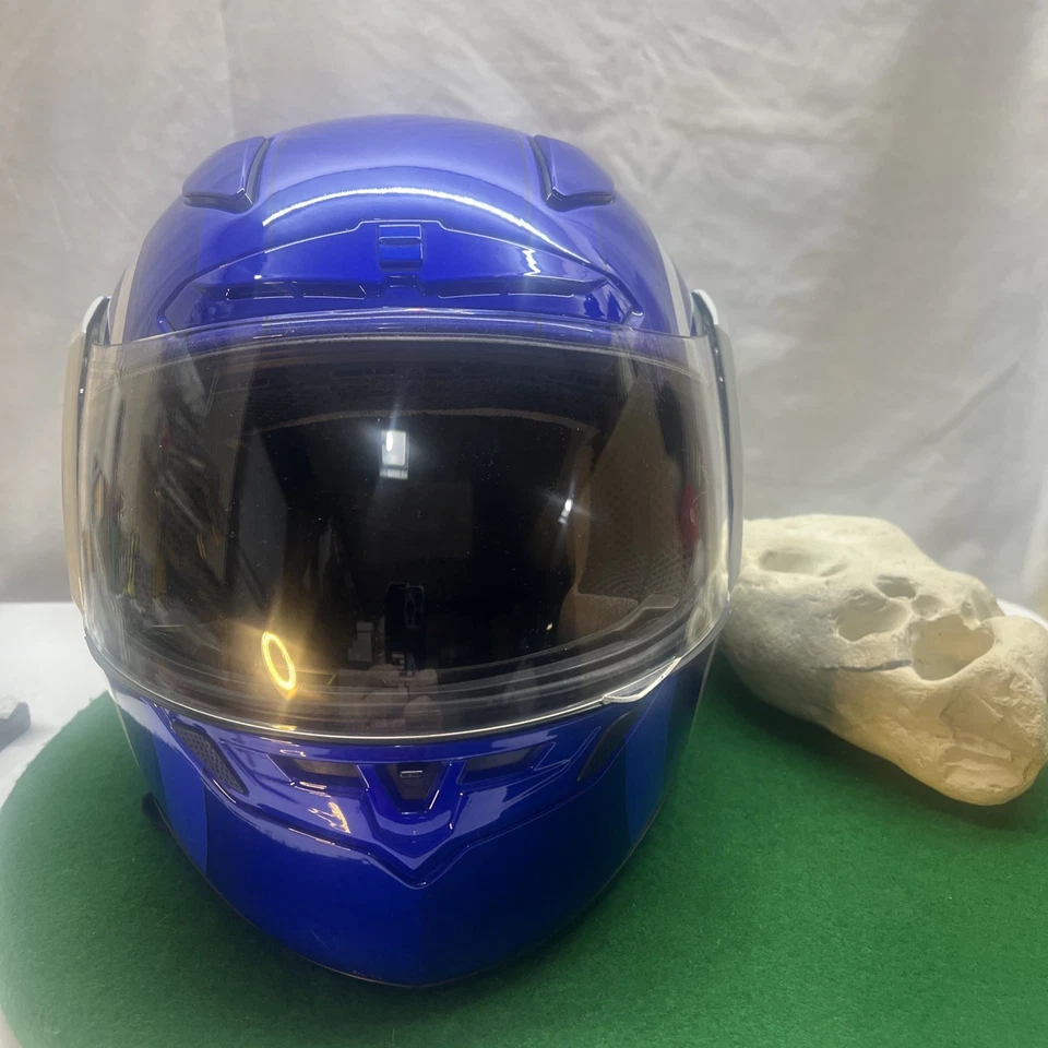 Casco de carreras de motocicletas Blue Torc - talla XL 61-62 - limpia algunas imperfecciones Foto 2 de 4