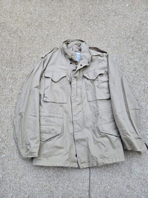 VINTAGE Alpha Industries M-65 Cold Weather Field Khaki Tan Jacket 