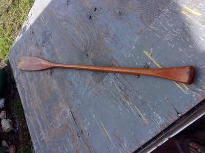 Vintage Lake George, NY  Wooden Canoe Paddle Oar 72'' x 6-1/4''x 1-1/4'' Diameter