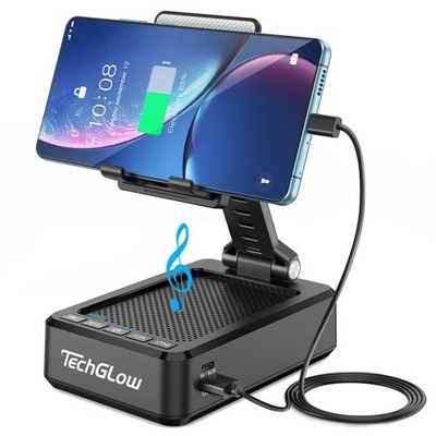 TechGlow Foldable Cellphone Stand with 6.1 x 2.17 x 3.86 inches, Black