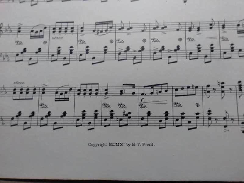 1911 The Carnival King E.T. Paull Music Co. Sheet Music Mardi Gras