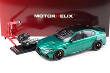 Motorhelix Alfa Romeo Giulia Gta Montreal Green Met Engine 118. M89002