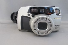 PENTAX IQZoom 200 35mm FILM CAMERA 48-200mm ZOOM LENS- WORKING