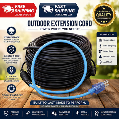 120Ft Roof & Gutter Deicing Kit, 600W, 2Ft 18/3 SJTW Power Cord W/Power Indicato