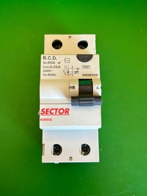 Sector 606502 80A 30mA RCD
