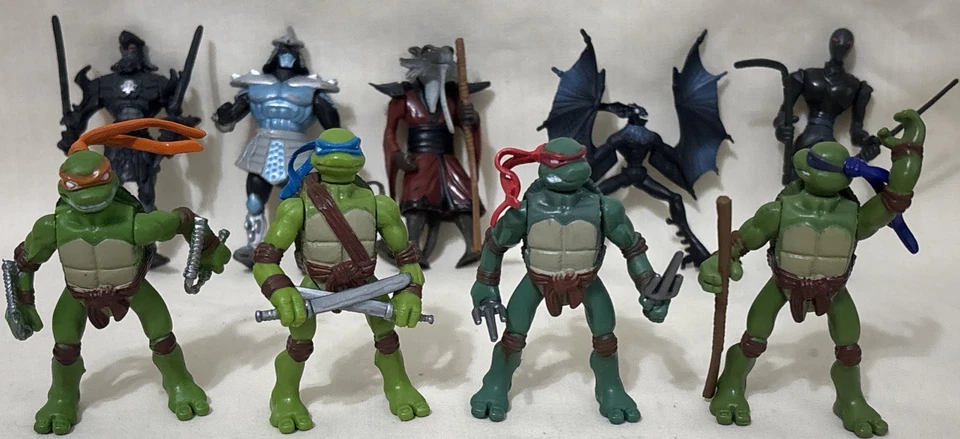 TMNT Teenage Mutant Ninja Turtles - Lote de 9 - Mini figuras de acción de 2" 2006 Foto 2 de 4