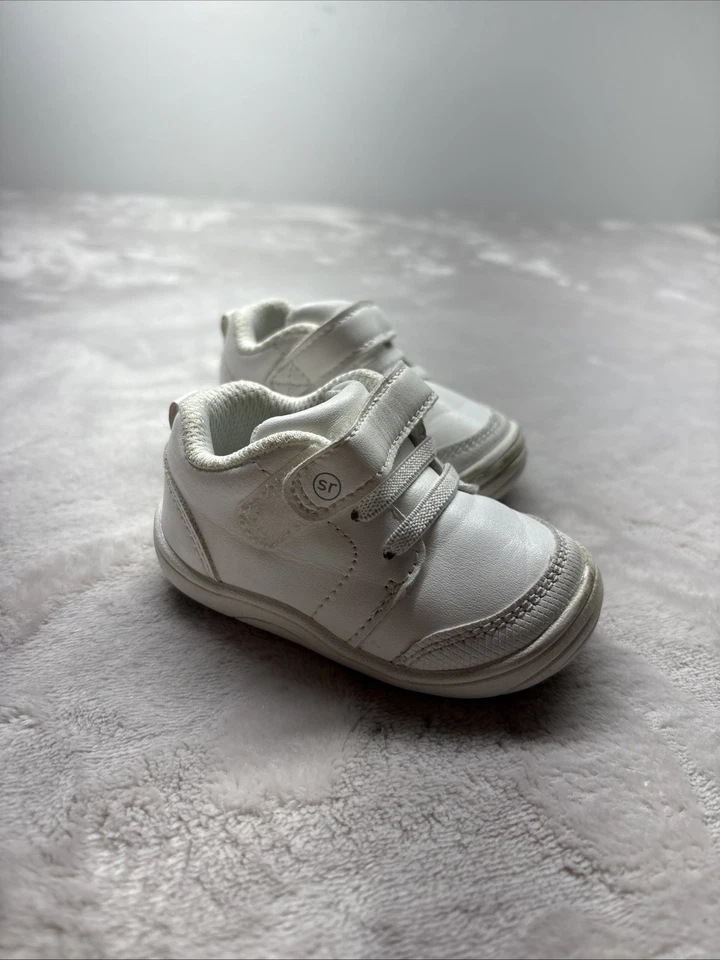 Surprize Stride Rite Baby Infant Boy Baby Shoes Size 3 (6-9 Months) White - Image 2 of 4
