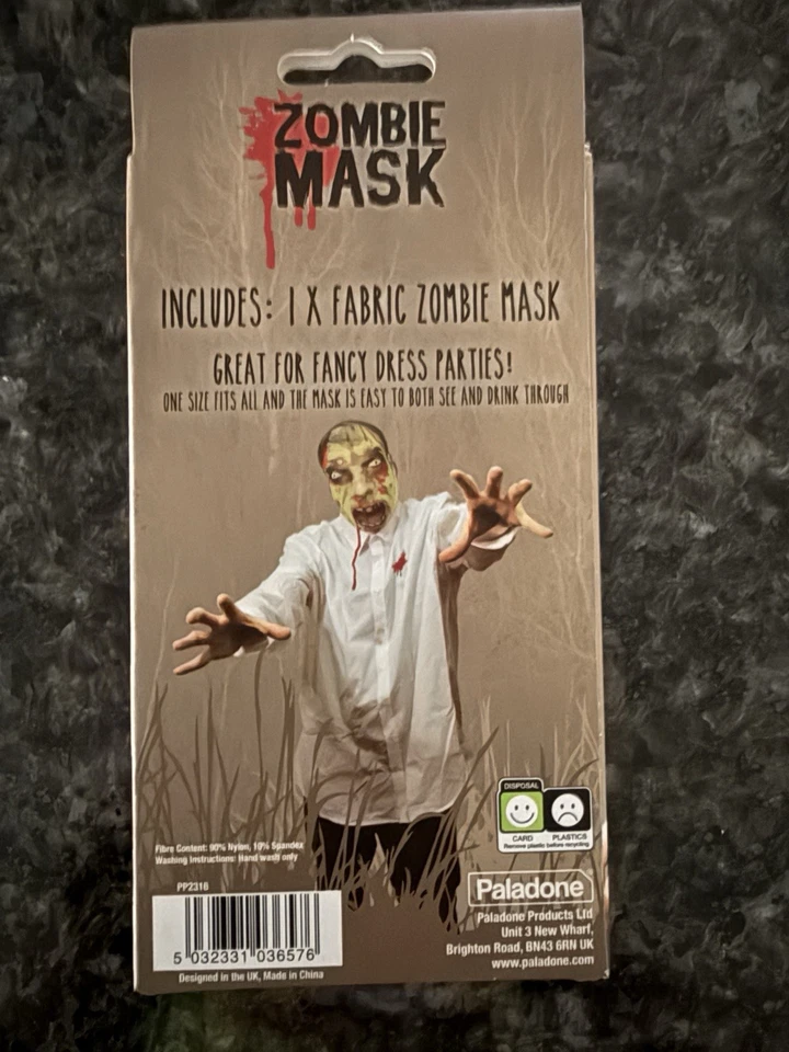 Zombie Mask Dead Stretchy One Size Fits All, Great for Halloween - Image 3 of 3