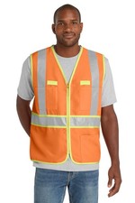 CornerStone Men' s ANSI 107 Class 2 Dual-Color Safety Vest